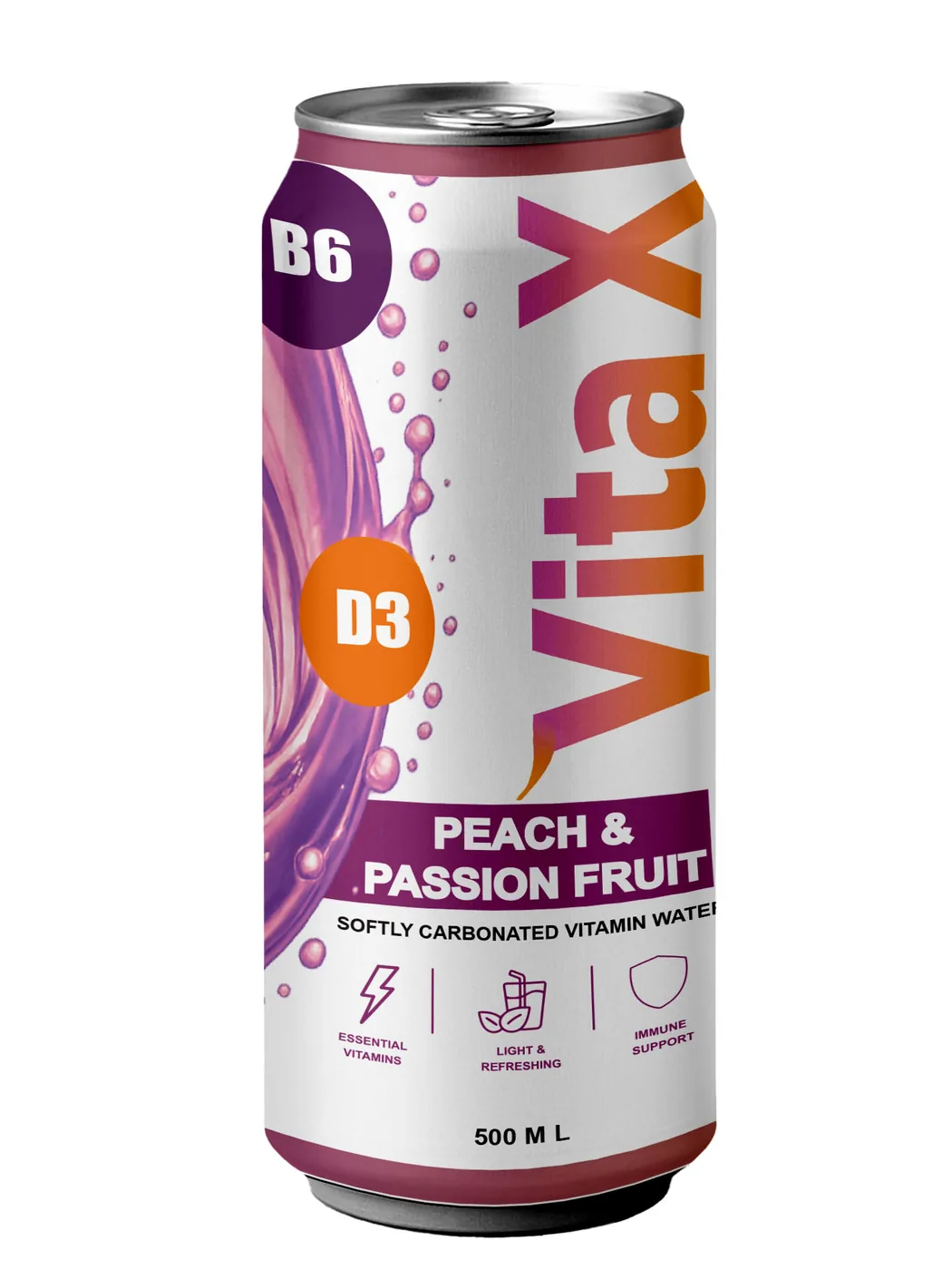 VITA X Peach & Passion Fruit can